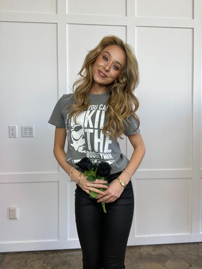 Buy our ""You Can't Kill The Boogey Man" Graphic" online – Willow Boutique Clothing. Shop stylish "You Can't Kill The Boogey Man" Graphic today.