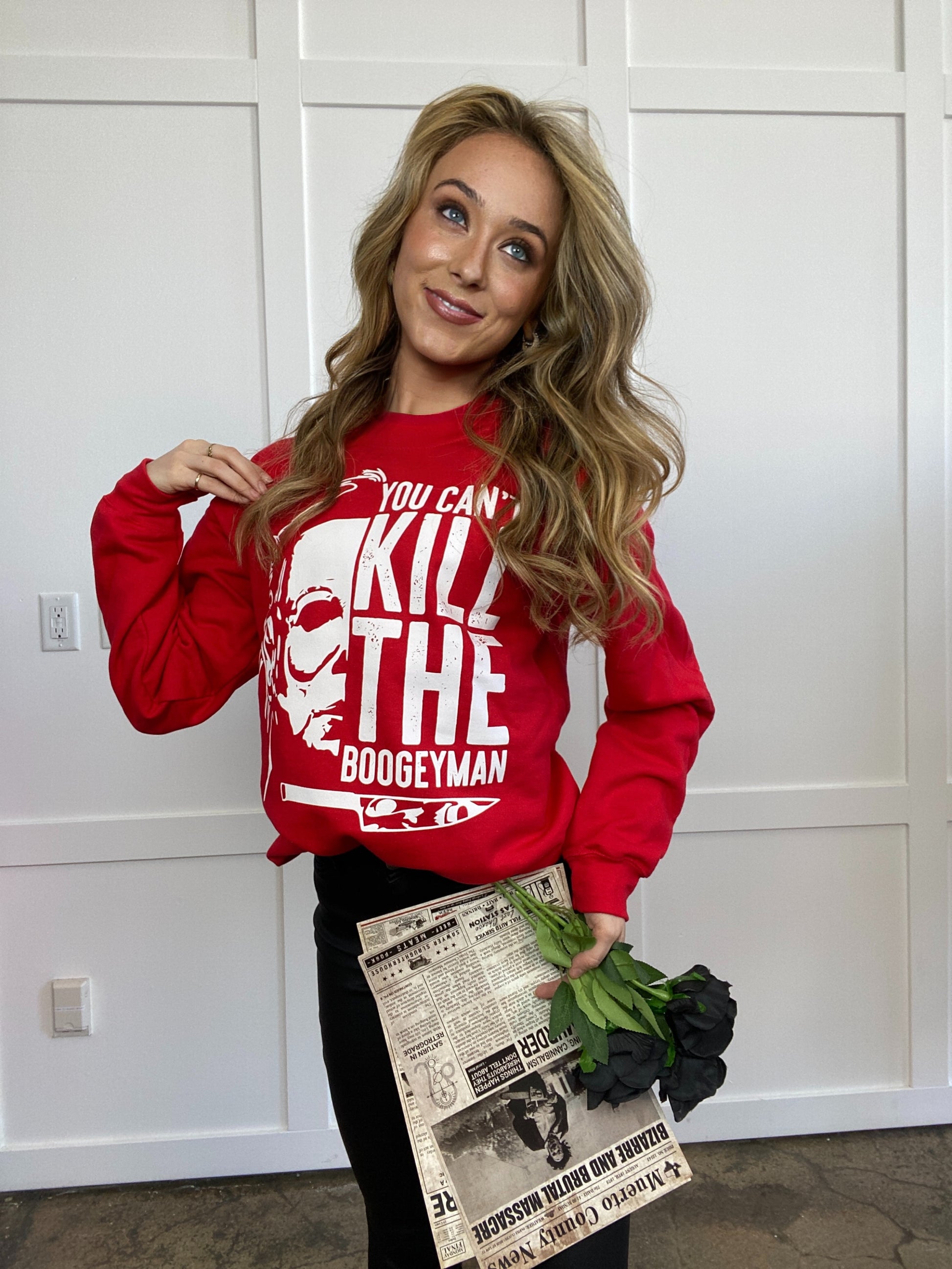 Buy our ""You Can't Kill The Boogey Man" Graphic" online – Willow Boutique Clothing. Shop stylish "You Can't Kill The Boogey Man" Graphic today.