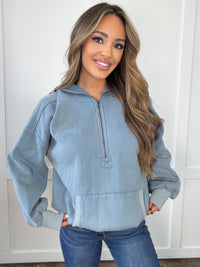 McKenna Half Zip Fleece Hoodie