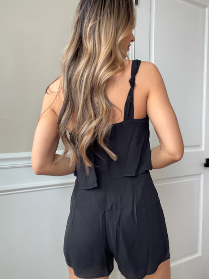 Tracy Knotted One Shoulder Romper