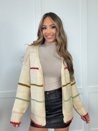 Colorwave Striped Cardigan