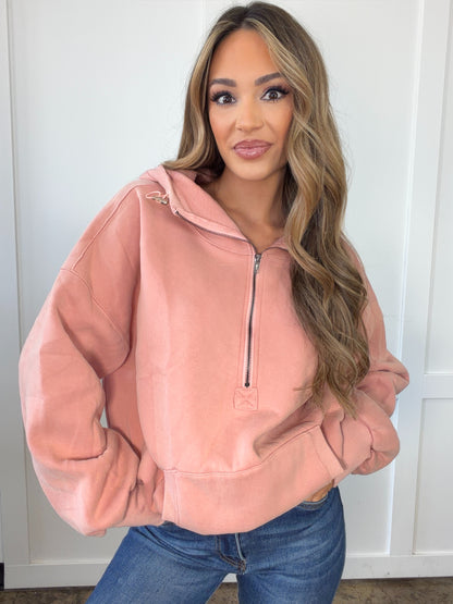 McKenna Half Zip Fleece Hoodie