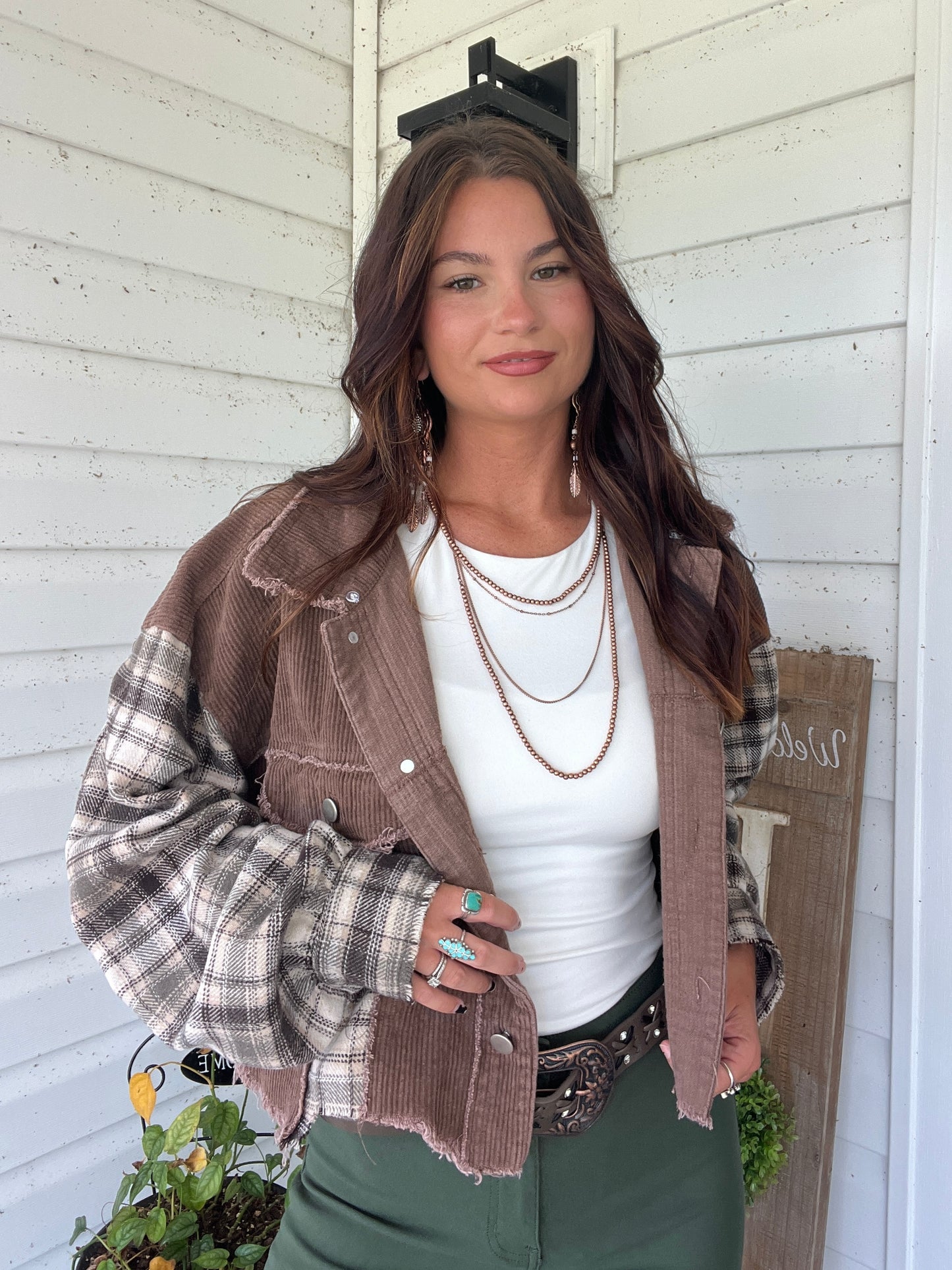Buy our "Fall Leaves Plaid Cropped Shacket" online – Willow Boutique Clothing. Shop stylish Fall Leaves Plaid Cropped Shacket today.