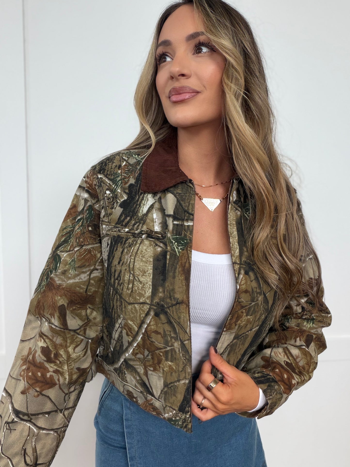 Oaklyn Camo Corduroy Jacket