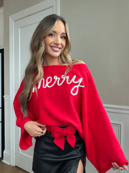 Merry Tinsel Christmas Sweater