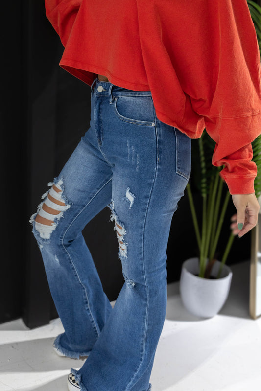 Viral Lainey Tummy Control Flare Jeans