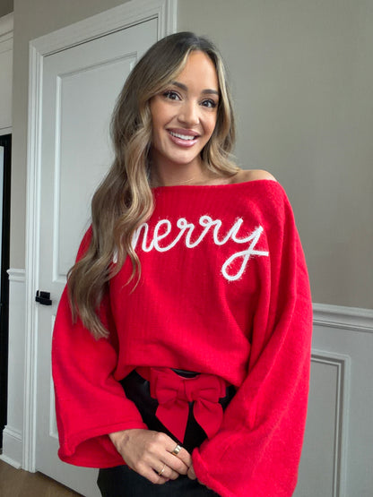 Merry Tinsel Christmas Sweater