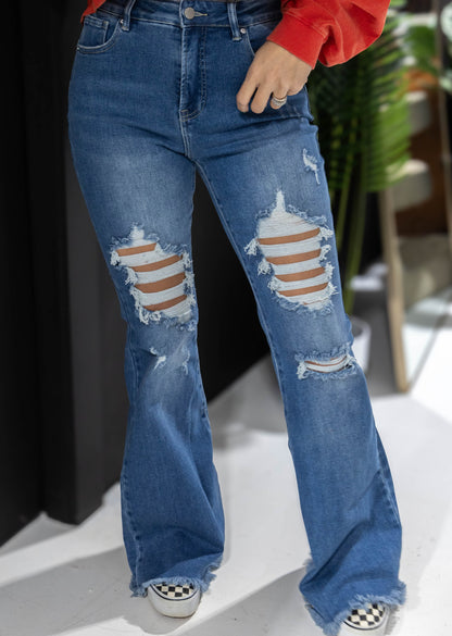 Viral Lainey Tummy Control Flare Jeans