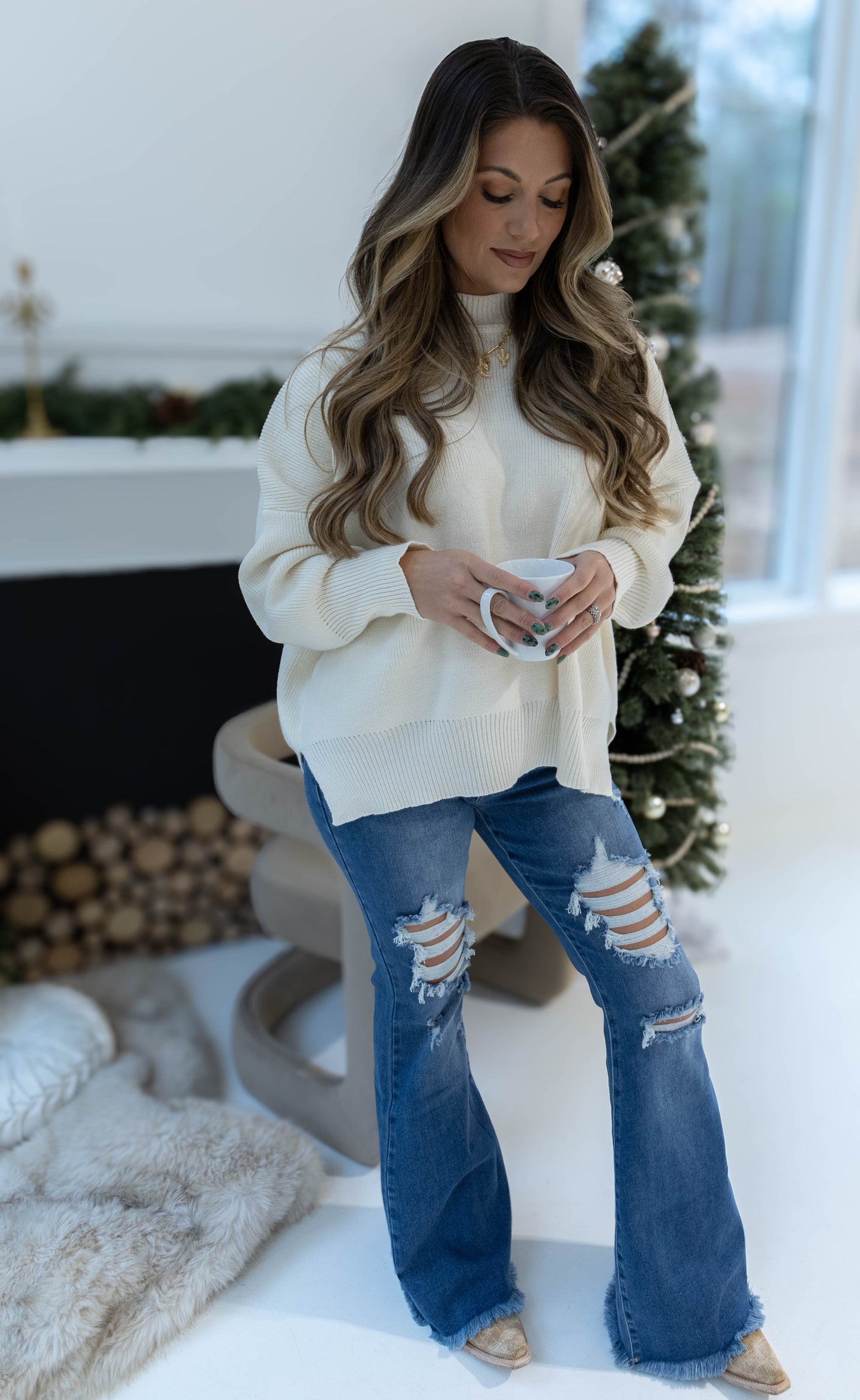 Snuggle Up Oversized Long Sleeve Sweater