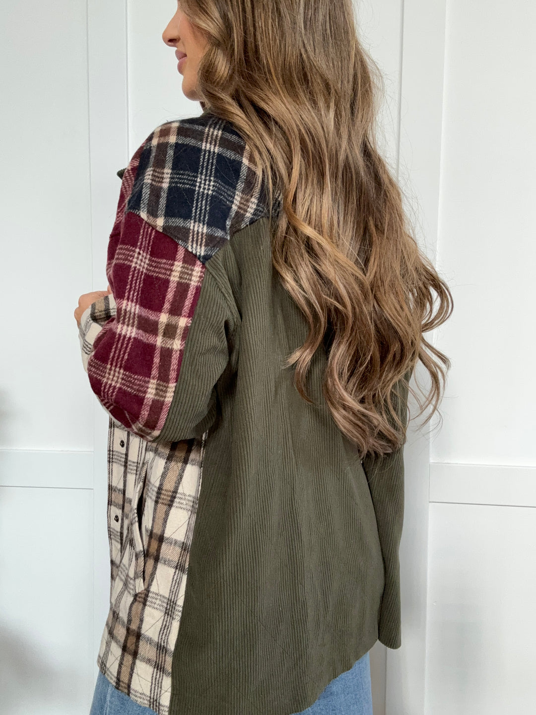 PREORDER: Scarecrow Chic Plaid Button Up Long Sleeve Jacket