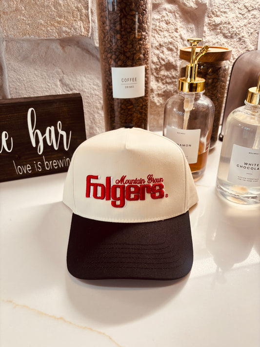 Folgers Mountain Brew Embroidery Trucker Hat
