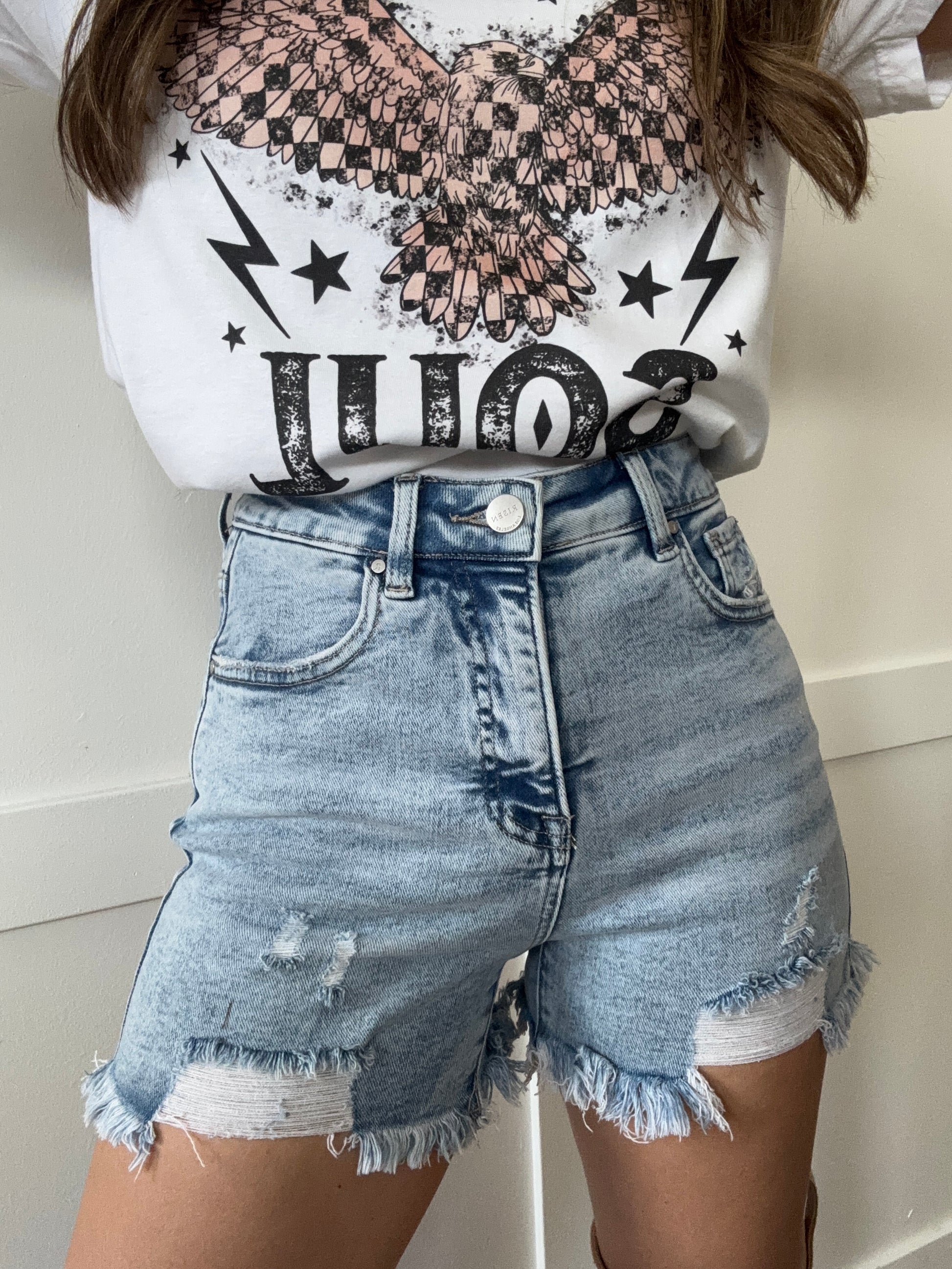 Buy our "All American Shorts Bundle (1 Risen Short + 1 Graphic Tee)" online – Willow Boutique Clothing. Shop stylish All American Shorts Bundle (1 Risen Short + 1 Graphic Tee) today.