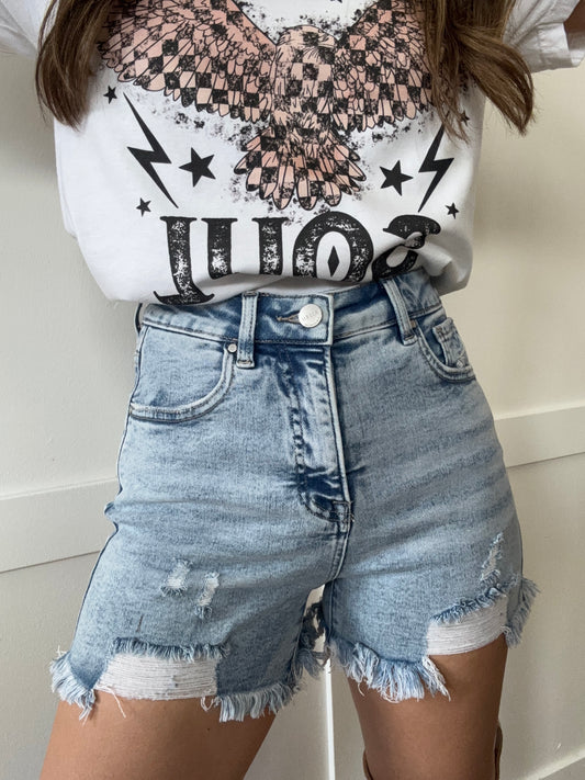 Buy our "All American Shorts Bundle (1 Risen Short + 1 Graphic Tee)" online – Willow Boutique Clothing. Shop stylish All American Shorts Bundle (1 Risen Short + 1 Graphic Tee) today.