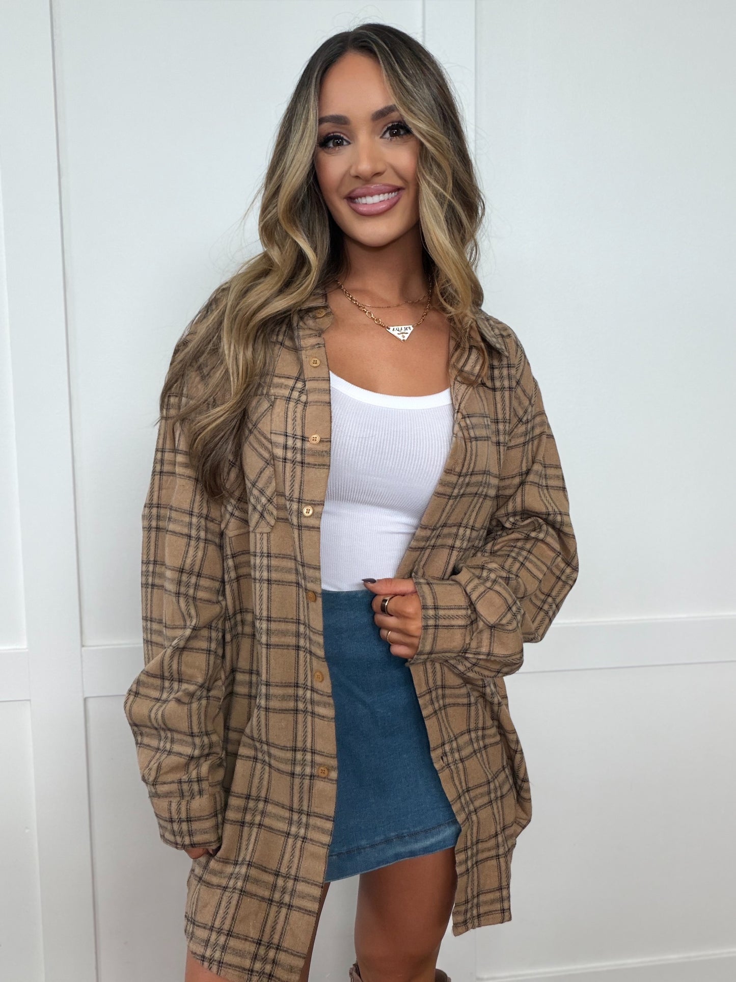 Autumn Haze Oversized Flannel