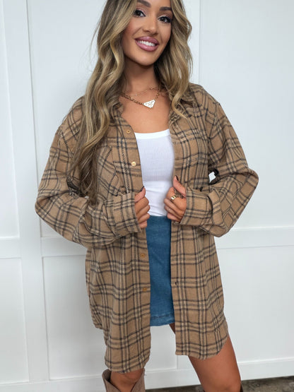 Autumn Haze Oversized Flannel