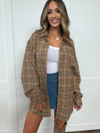 Autumn Haze Oversized Flannel