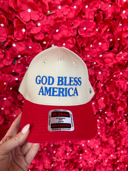 God Bless America Trucker Hat