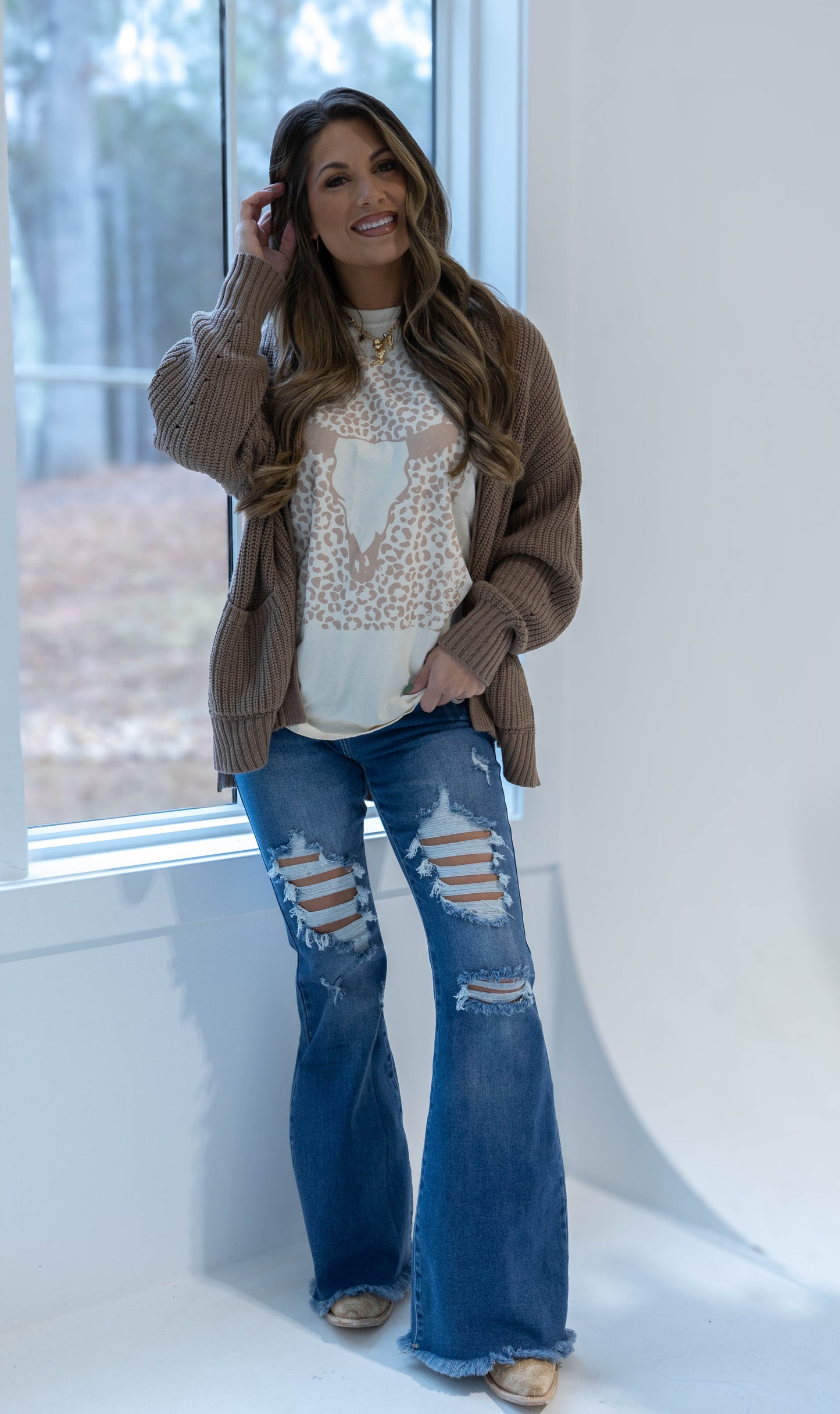 Viral Lainey Tummy Control Flare Jeans