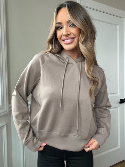 Raven Drawstring Scuba Hoodie