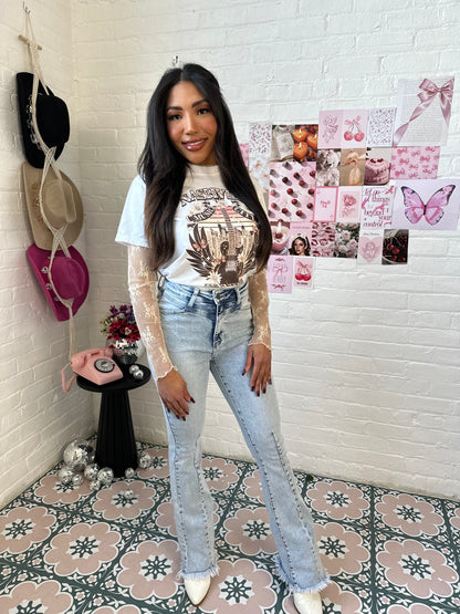 Buy our "Keep Up Flare Acid/Dark Wash Jeans" online – Willow Boutique Clothing. Shop stylish Keep Up Flare Acid/Dark Wash Jeans today.