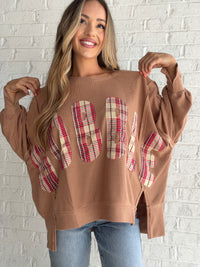 'GOBBLE' Patched Sweatshirt