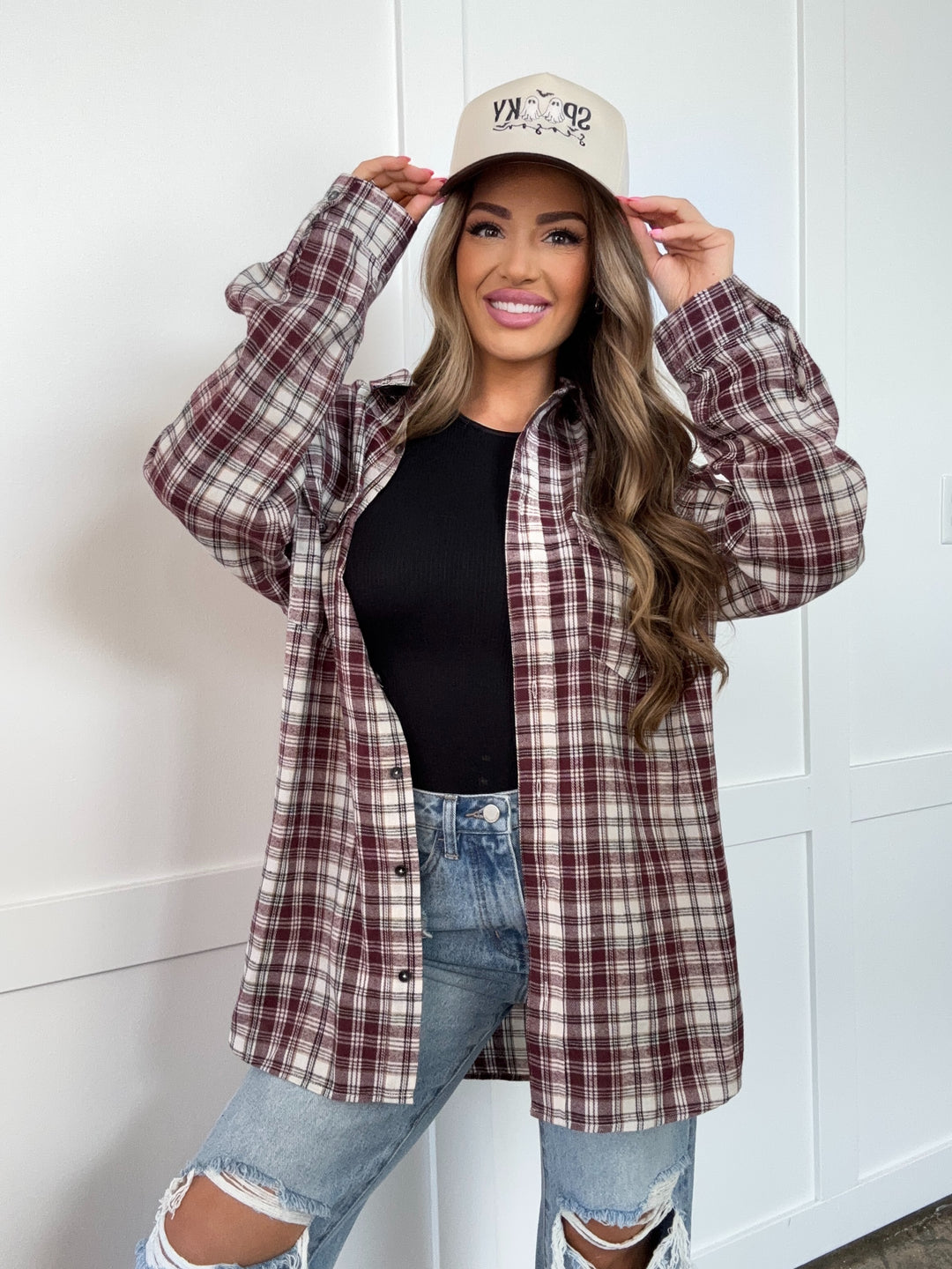 Buy our "Crisp Breeze Oversized Plaid Flannel Shirt" online – Willow Boutique Clothing. Shop stylish Crisp Breeze Oversized Plaid Flannel Shirt today.
