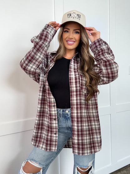 Buy our "Crisp Breeze Oversized Plaid Flannel Shirt" online – Willow Boutique Clothing. Shop stylish Crisp Breeze Oversized Plaid Flannel Shirt today.