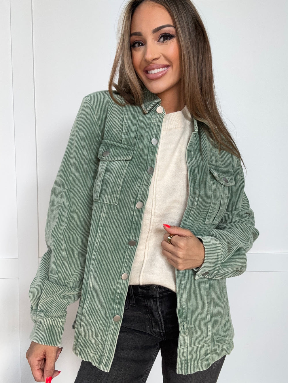 Buy our "Vintage Corduroy Ribbed Corduroy Shacket" online – Willow Boutique Clothing. Shop stylish Vintage Corduroy Ribbed Corduroy Shacket today.