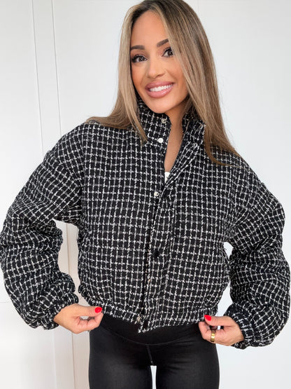 Shop Upper East Side Tweed Cropped Jacket online at Willow Boutique – best boutique for women’s fashion.