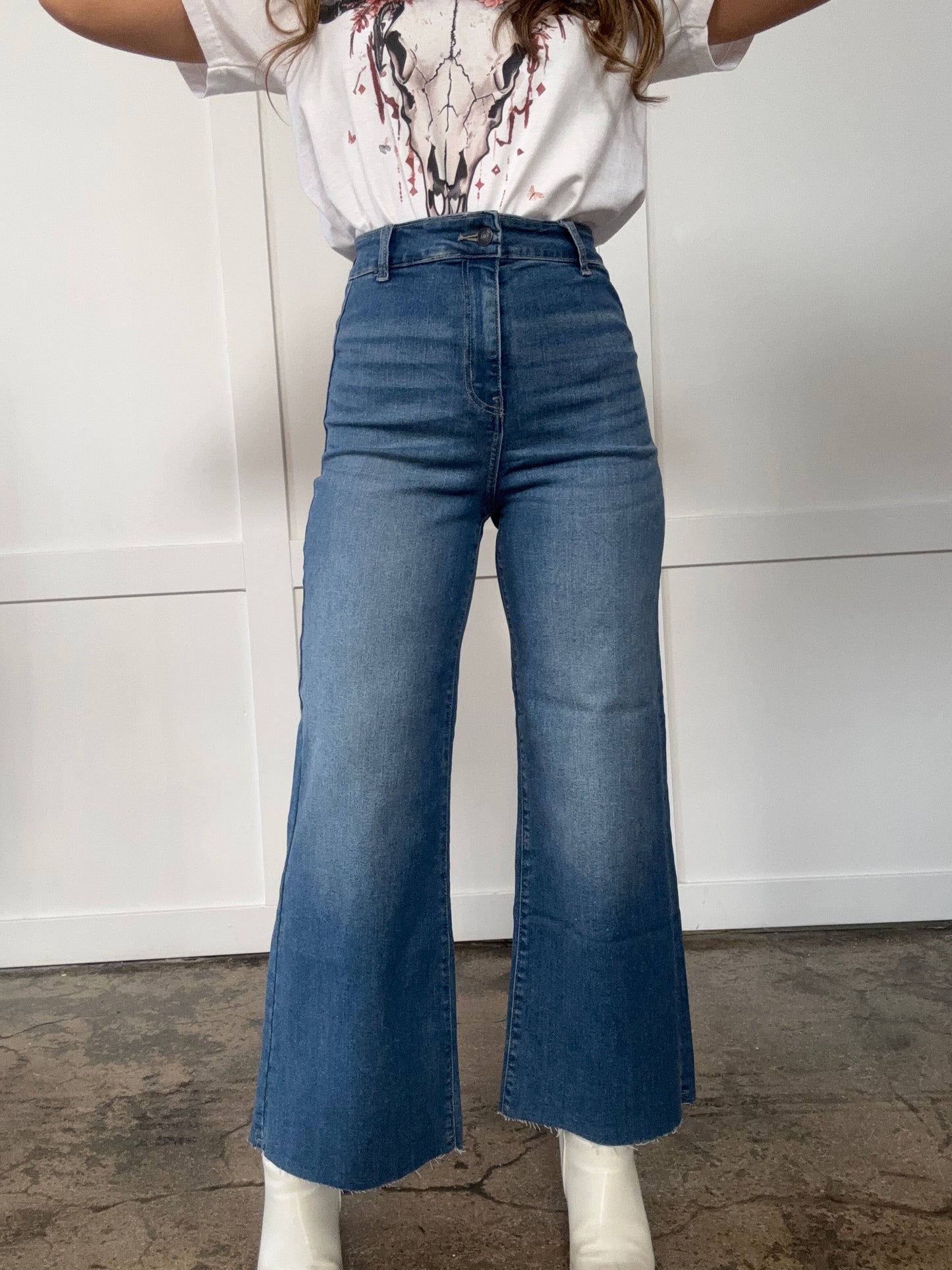 Isabella Wide Leg Denim Jeans