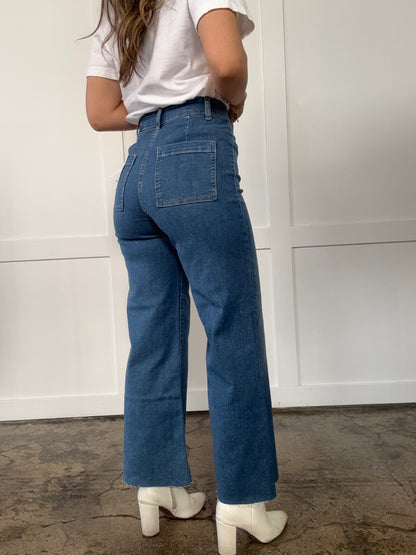Isabella Wide Leg Denim Jeans