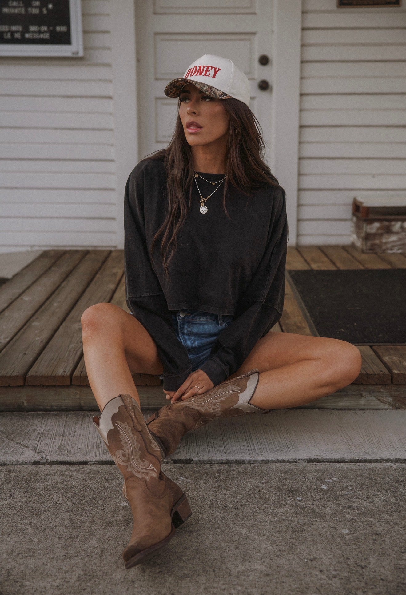 Riley Cropped Long Sleeve