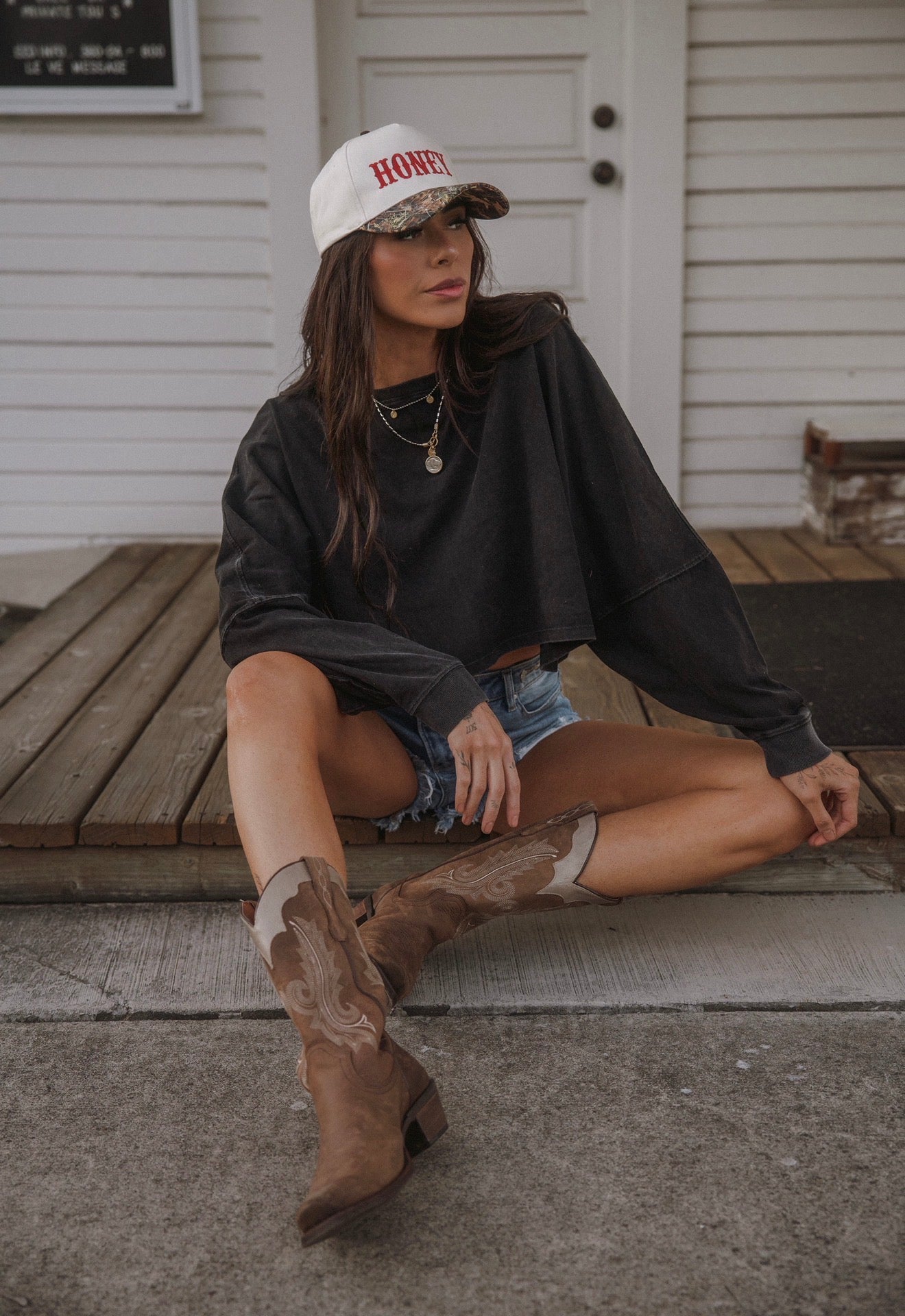 Riley Cropped Long Sleeve