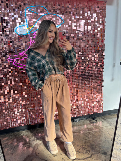 Shop Days Off Waffle Knit High Waisted Cotton Sweatpants online at Willow Boutique – best boutique for women’s fashion.