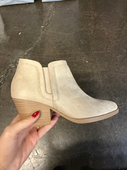 Gwen Cognac Suede Ankle Booties