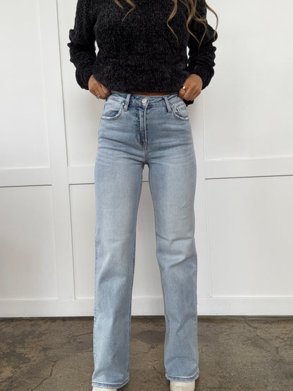 Gracie Risen High Rise Straight Jeans