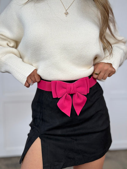 Merry & Bright Bow Belt