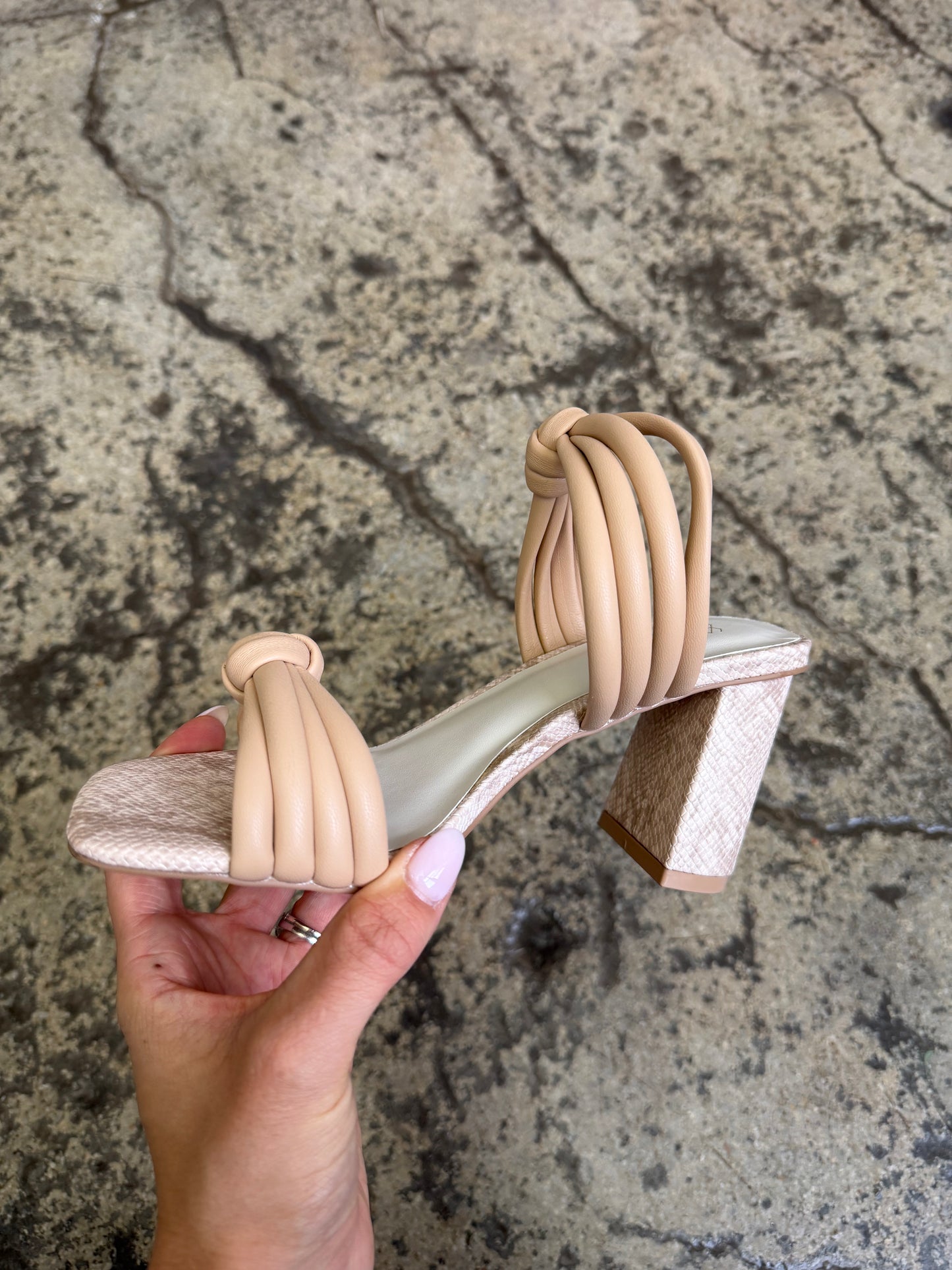 Raquel Snakeprint heels