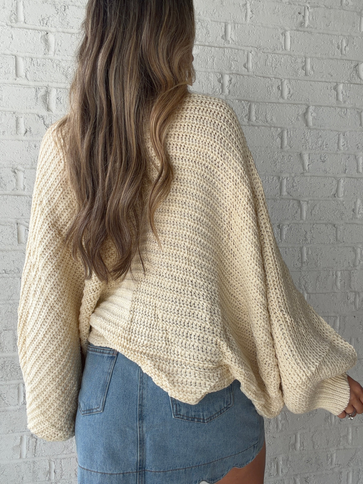 Oversized Reversible Bow Sweater