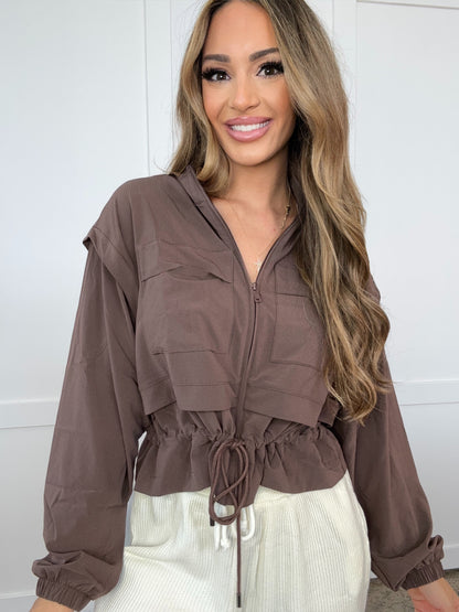 Shop Park Avenue Crinkle Cropped Jacket online at Willow Boutique – best boutique for women’s fashion.