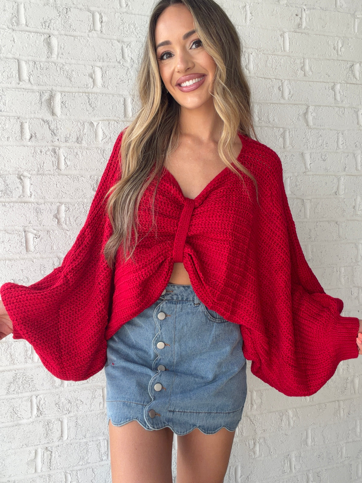 Oversized Reversible Bow Sweater