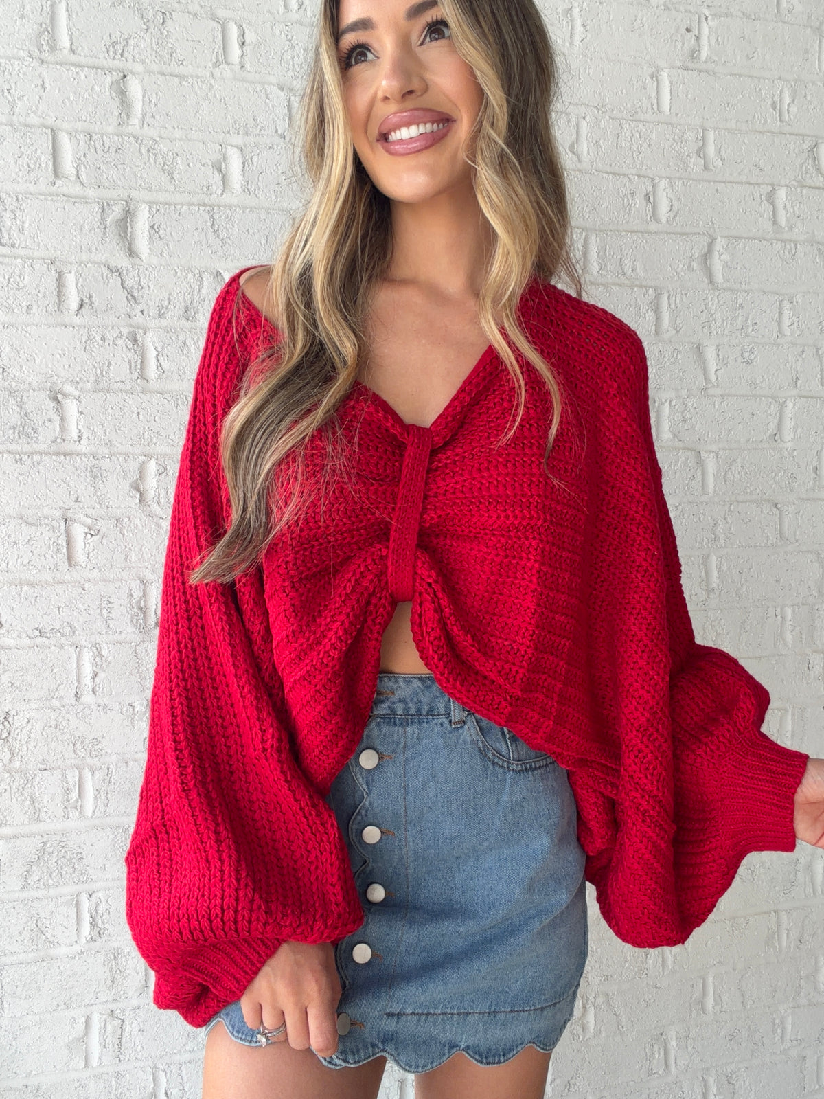 Oversized Reversible Bow Sweater