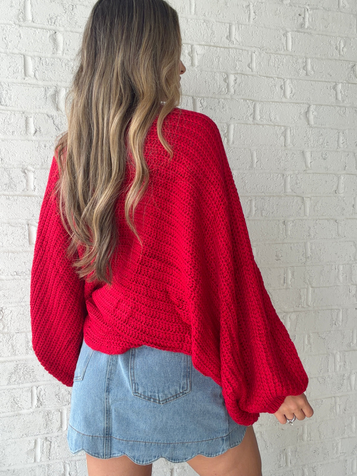 Oversized Reversible Bow Sweater