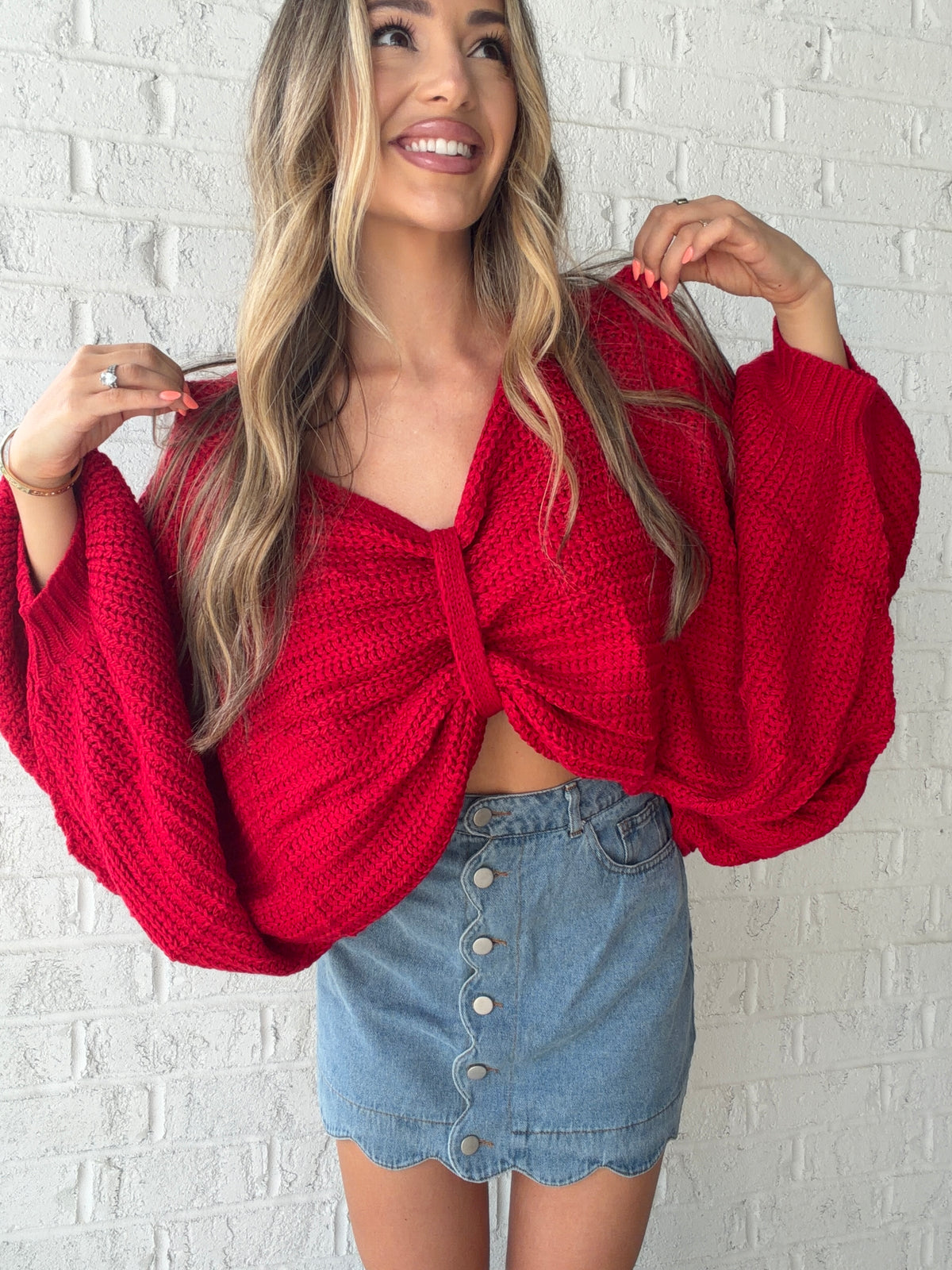 Oversized Reversible Bow Sweater