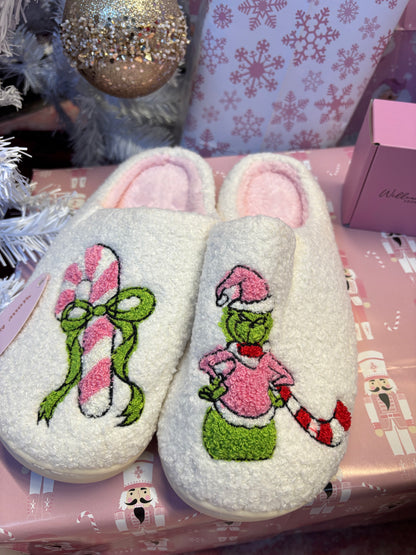Shop Staying Home Christmas Slippers online at Willow Boutique – best boutique for women’s fashion.