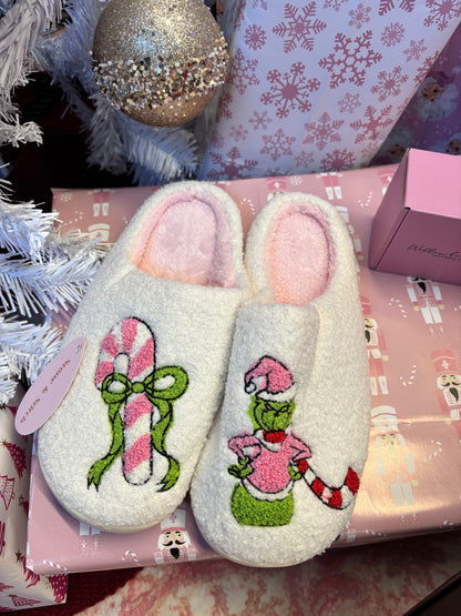Shop Staying Home Christmas Slippers online at Willow Boutique – best boutique for women’s fashion.