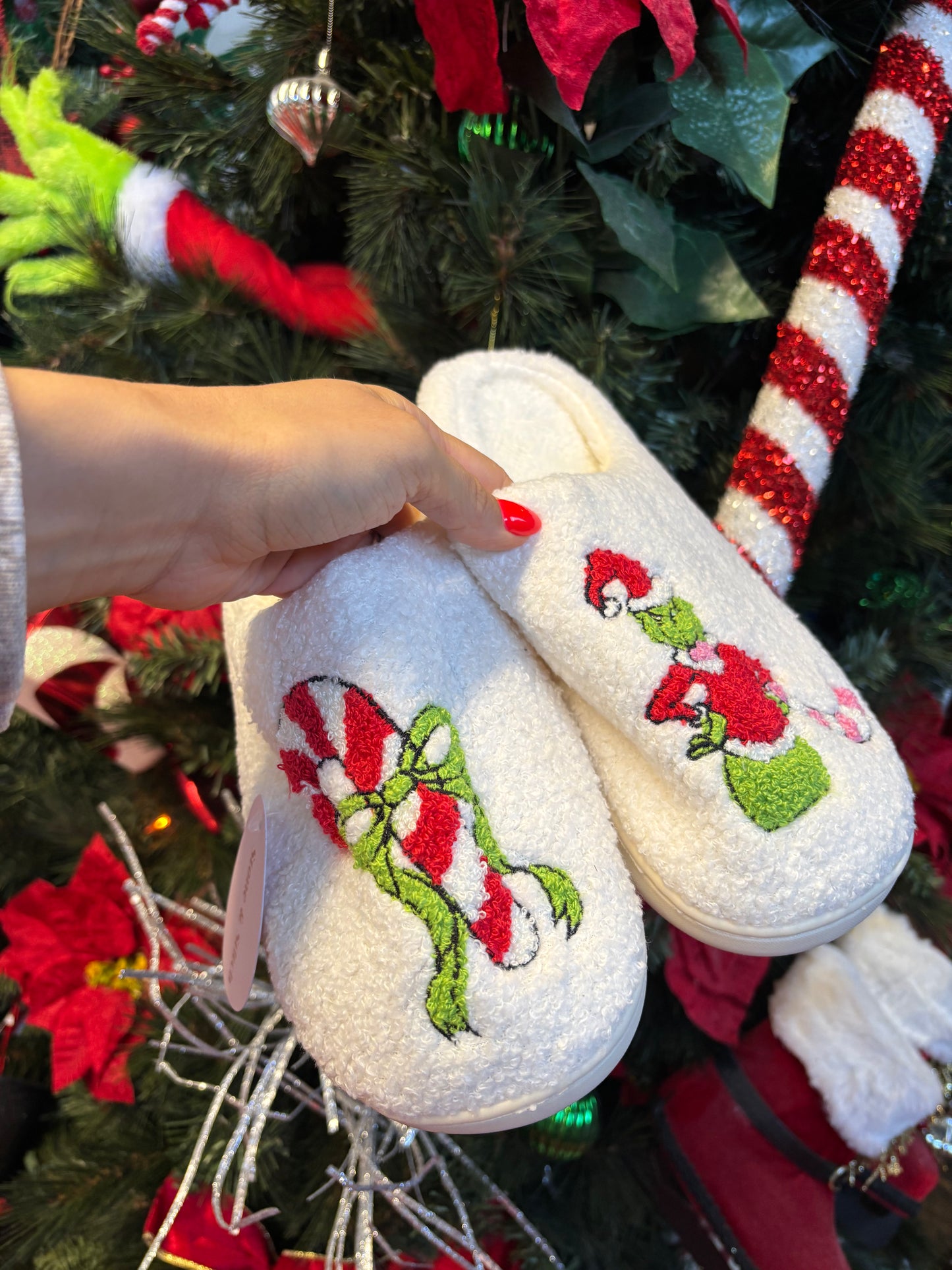 Shop Staying Home Christmas Slippers online at Willow Boutique – best boutique for women’s fashion.