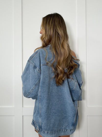 Bria Boxy Oversized Denim Jacket