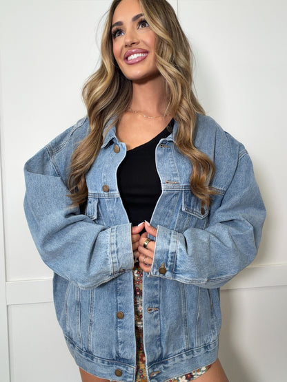 Bria Boxy Oversized Denim Jacket