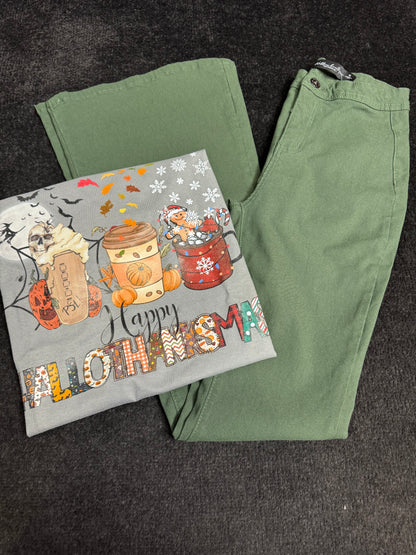 Buy our "Hallothanksmas Flare Bundle (1 Fiona Flare + 1 Hallothanksmas Shirt)" online – Willow Boutique Clothing. Shop stylish Hallothanksmas Flare Bundle (1 Fiona Flare + 1 Hallothanksmas Shirt) today.